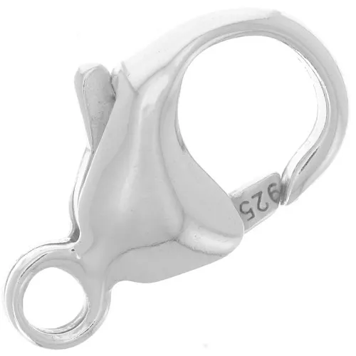 Fermoir mousqueton 16 mm - Argent 925 x1