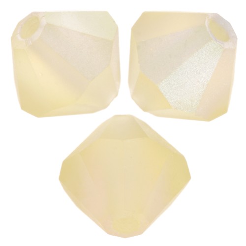 Perles toupies Preciosa - Rondelle Bead 6 mm - Jonquil AB matt x12