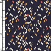 Tissu Batiste Graphik - Atelier Brunette - Twist Dark Blue x10cm