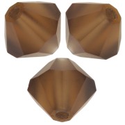 Perles toupies Preciosa - Rondelle Bead 6 mm - Smoked Topaz matt x12