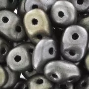 SuperDuo 2,5x5 mm Crystal Grey Rainbow x10g