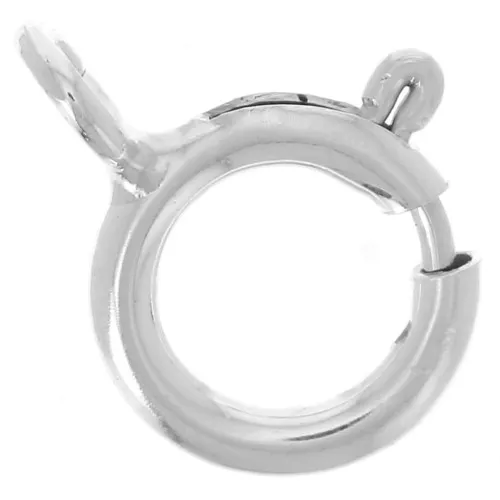Fermoir à ressort 5.5 mm avec anneau ouvert - Argent 925 x1