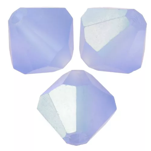 Perles toupies Preciosa - Rondelle Bead 6 mm - Sapphire AB matt x12