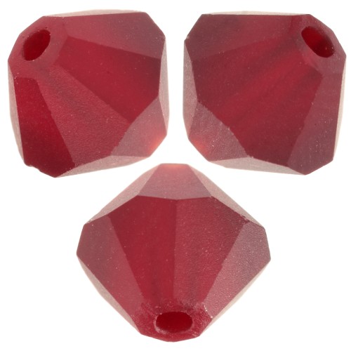 Perles toupies Preciosa - Rondelle Bead 6 mm - Siam matt x12