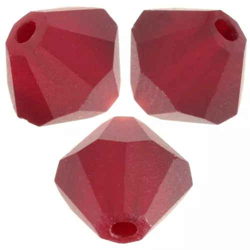 Perles toupies Preciosa - Rondelle Bead 6 mm - Siam matt x12