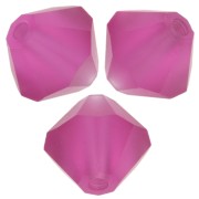 Perles toupies Preciosa - Rondelle Bead 6 mm - Fuchsia Matt x12