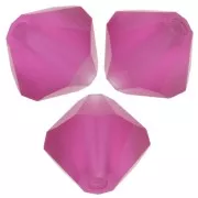 Perles toupies Preciosa - Rondelle Bead 6 mm - Fuchsia Matt x12