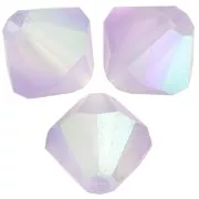 Perles toupies Preciosa - Rondelle Bead 6 mm - Violet AB Matt x12