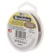 Fil Cablé 19 brins 0.30 mm - Beadalon - Bronze x9.2m