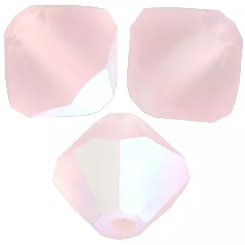 Perles toupies Preciosa - Rondelle Bead 6 mm - Light rose AB Matt x12