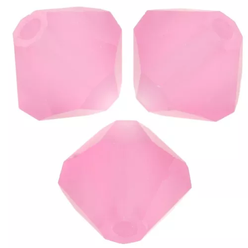 Perles toupies Preciosa - Rondelle Bead 6 mm - Rose Matt x12
