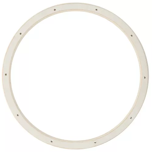 Cercle en bois 22 cm avec trous pour mobile - Naturel x1