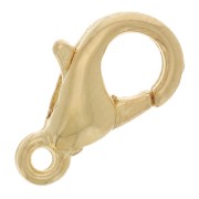 Fermoir mousqueton 10 mm - Doré à l'or fin x1|raw }}