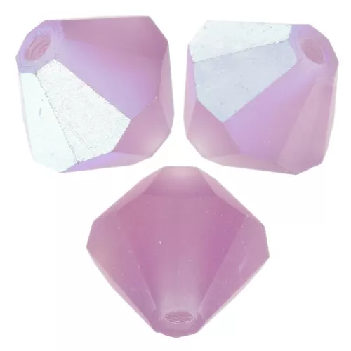 Perles toupies Preciosa - Rondelle Bead 6 mm - Amethyst AB Matt x12