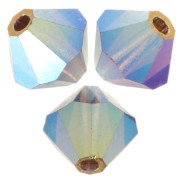 Perles toupies Preciosa - Rondelle Bead 5 mm - Smocked Topaz AB 2X x12|raw }}