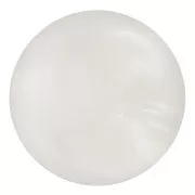 Cabochons - Cabochon rond en résine 14 mm - Blanc nacré x1 Cabochon rond en résine 14 mm - Blanc nacré x1