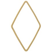 Anneaux de montage et tissage losange 33x19 mm - Laiton brut x25|raw }}