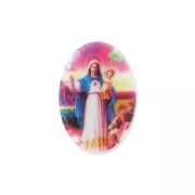 Cabochon Marie et Jésus 18x13 mm