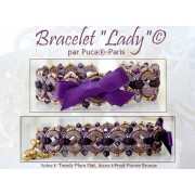 Perles en verre Volos® par Puca® 4x8 mm - Trendy Wine Lees Mat x10g