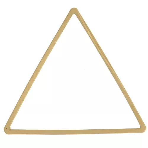 Anneaux de montage et tissage triangle 25x29 mm - Laiton brut x25