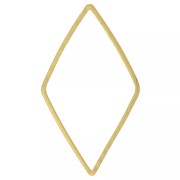 Anneaux de montage et tissage losange 23x13 mm - Doré x25|raw }}