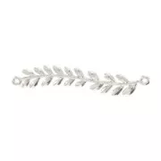 Intercalaire fougère 2 anneaux 36 mm Placage argent fin