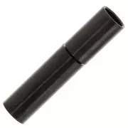 Fermoir à baïonnette pour cordon 3 mm - Acier inoxydable 304L Noir x1