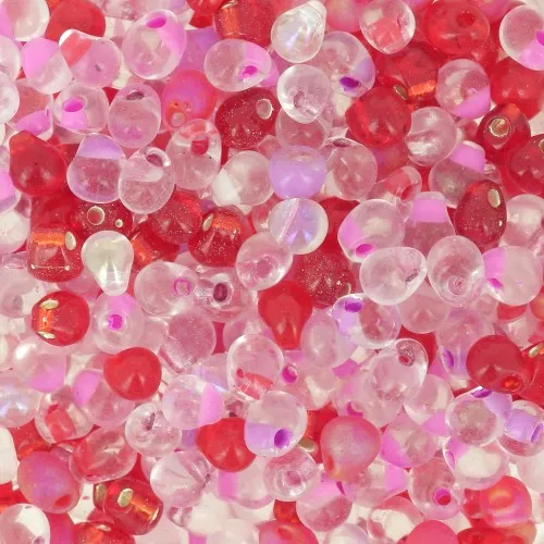 Mix Mini-gouttes Miyuki 3.4 mm DP-MIX-23 - Valentine x8g