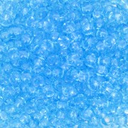 Perles rocailles Preciosa 8/0 3 mm - Aquamarine x20g