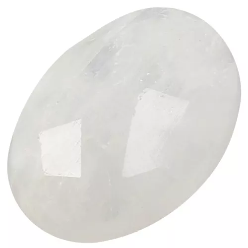 Cabochon ovale facetté 14x10 mm Pierre de Lune