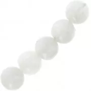 Perles rondes 5.5 mm à 6 mm en pierre gemme - Pierre de lune x15