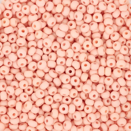 Perles rocailles Preciosa 11/0 2 mm - Permalux Apricot Mat x20g