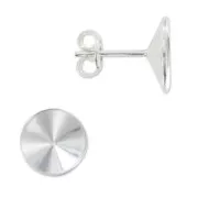 Clous d'oreille porte-cabochon PureCrystal Rivoli 1122 12 mm Argent 925 x2