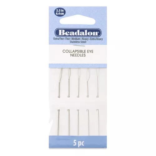 Assortiment d'aiguilles à chas réformable 6.4 cm - Acier inoxydable x5