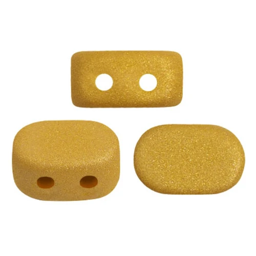 Perles en verre Lipsi® par Puca® 4x6 mm - Trendy Mustard Mat x10g