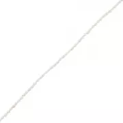 Perles d'eau douce grain de riz - 3x2 mm - Grade AA Blanc x40cm