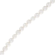 Perles d'eau douce rondes irrégulières 9.5 mm - Grade AA Blanc x4|raw }}