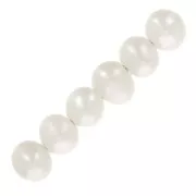 Perles d'eau douce ovales irrégulières 3x2.5 mm - Grade AA - Blanc x6
