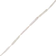 Perle d'eau douce tube baroque irrégulière 25x4.5 mm - Grade AA Blanc x1|raw }}