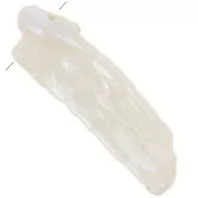 Perles d'eau douce Biwa irrégulières 17 mm à 22 mm - Grade AA Blanc x6