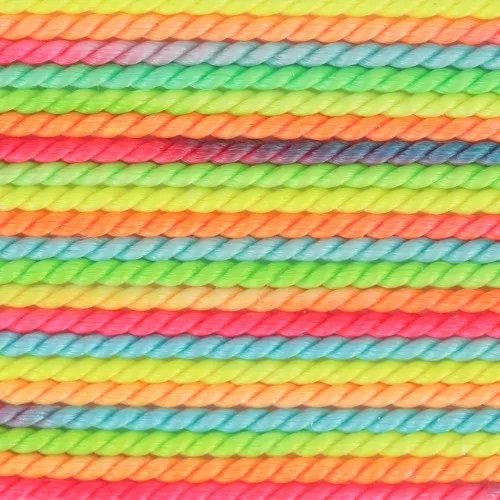 Fil de soie 0.70 mm - Multicolore fluo (Phosphorescent) x2m