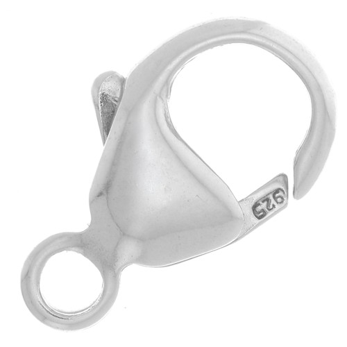 Fermoir mousqueton 13 mm - Argent 925 x1