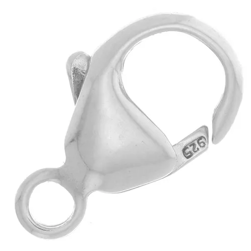 Fermoir mousqueton 13 mm - Argent 925 x1