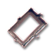 Serti griffe pour cabochon PureCrystal 4527 18x13 mm cuivré vieilli