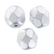 Facettes 6 mm Silver Mat x25