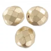 Facettes 8 mm Gold Mat x20