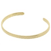 Bracelet jonc martelé réglable - 4.5x170 mm - Acier inoxydable 304L Doré x1|raw }}