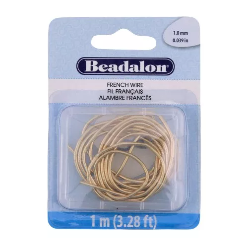 French Wire (cannetille) 1 mm - Doré x1m