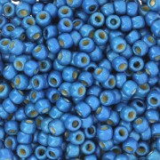 Rocaille Toho 8/0 TO8RPF583F - PF Caribbean Blue Mat Galvanized x8g|raw }}