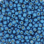 Rocaille Toho 8/0 TO8RPF584F - PF Turkish Blue Mat Galvanized x8g|raw }}
